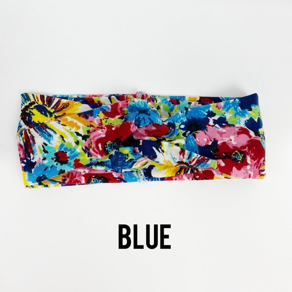 NEW Floral Printed Crisscross Head Wrap - Picture 11 of 14